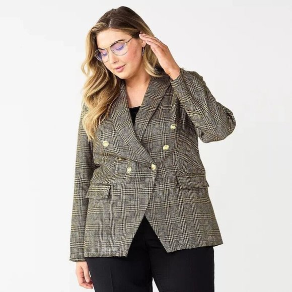 Nine West Jackets & Blazers - Nine West Womens Plus Size Double Breasted Blazer Size 4X